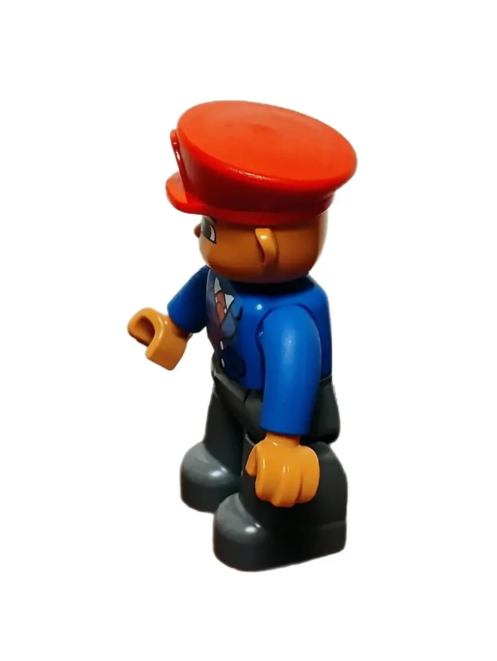 Lego Duplo Lot of 2 Figures  Male Adult Red Hat Blue Jacket Boy #8 Baseball Kid